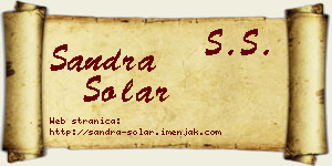 Sandra Solar vizit kartica